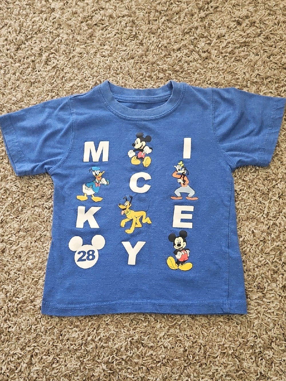 Disney Blue Mickey & Friends Short Sleeve Tee